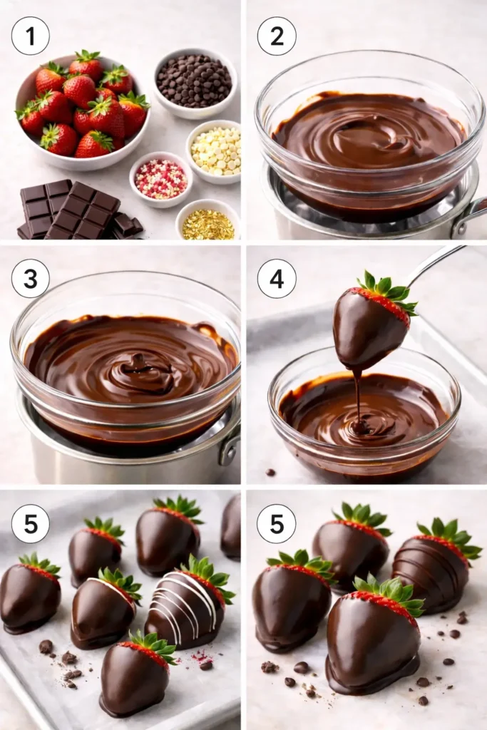 Chocolate-Covered-Strawberries-fast-steps